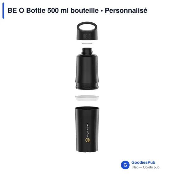 Bouteille d'eau personnalisable BE O Bottle 500 ml avec logo - Image 3