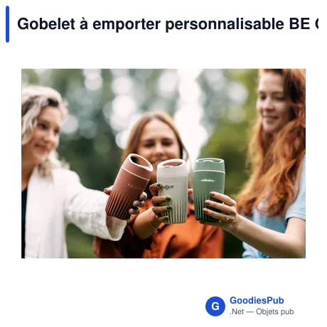 Gobelet à emporter personnalisable BE O Coffee Cup 340 ml avec logo