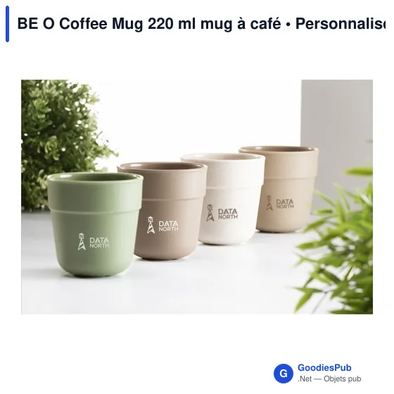 Mug à café personnalisable BE O Coffee Mug 220 ml avec logo - Image 11