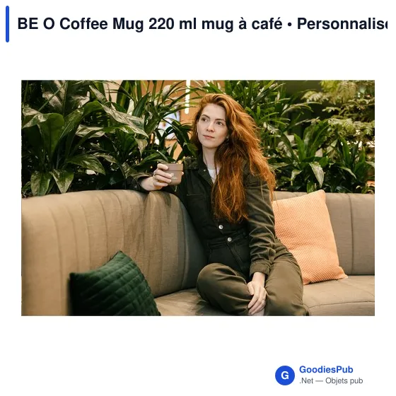 Mug à café personnalisable BE O Coffee Mug 220 ml avec logo - Image 3
