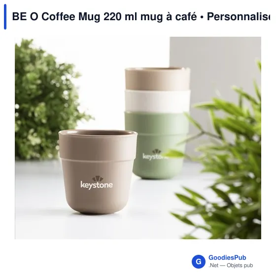 Mug à café personnalisable BE O Coffee Mug 220 ml avec logo - Image 5