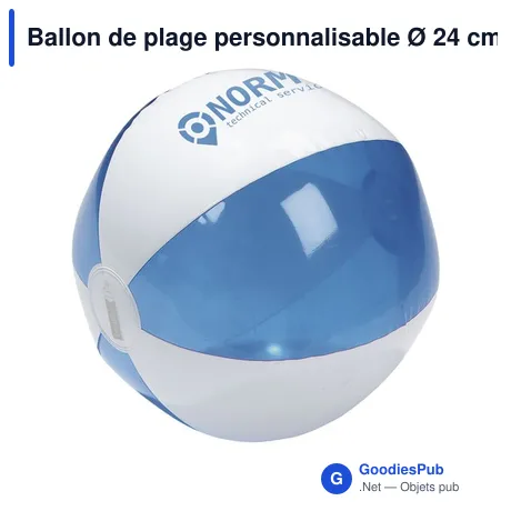 Ballon de plage personnalisable Ø 24 cm avec logo