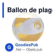 Ballon de plage personnalisable Ø 24 cm avec logo - Miniature 3