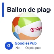 Ballon de plage personnalisable Ø 24 cm avec logo - Miniature 4