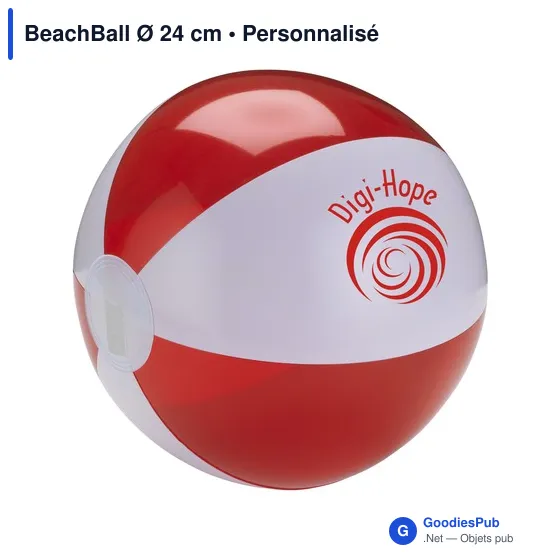 Ballon de plage personnalisable Ø 24 cm avec logo - Image 5