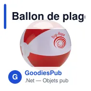 Ballon de plage personnalisable Ø 24 cm avec logo - Miniature 6