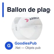 Ballon de plage personnalisable Ø 24 cm avec logo - Miniature 7