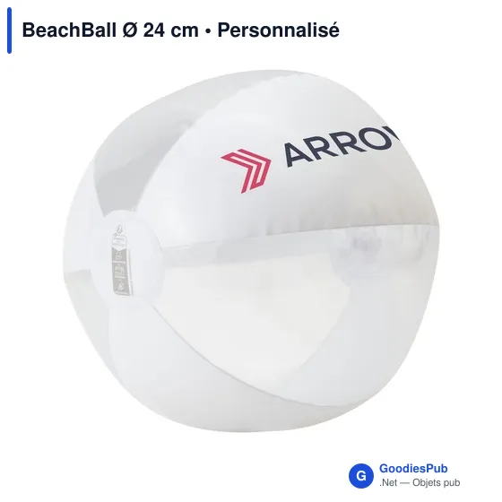 Ballon de plage personnalisable Ø 24 cm avec logo - Image 7