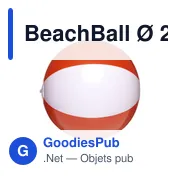 Ballon de plage personnalisable avec logo - BeachBall Ø 27 cm - Miniature 2