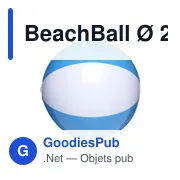 Ballon de plage personnalisable avec logo - BeachBall Ø 27 cm - Miniature 5