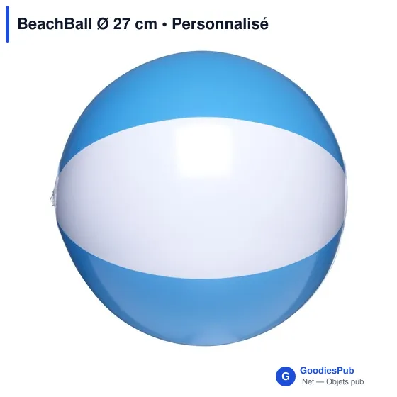 Ballon de plage personnalisable avec logo - BeachBall Ø 27 cm - Image 5