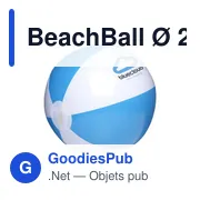 Ballon de plage personnalisable avec logo - BeachBall Ø 27 cm - Miniature 6