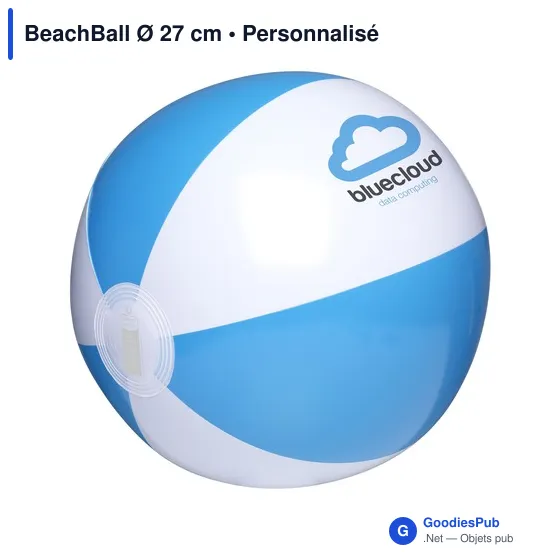 Ballon de plage personnalisable avec logo - BeachBall Ø 27 cm - Image 6