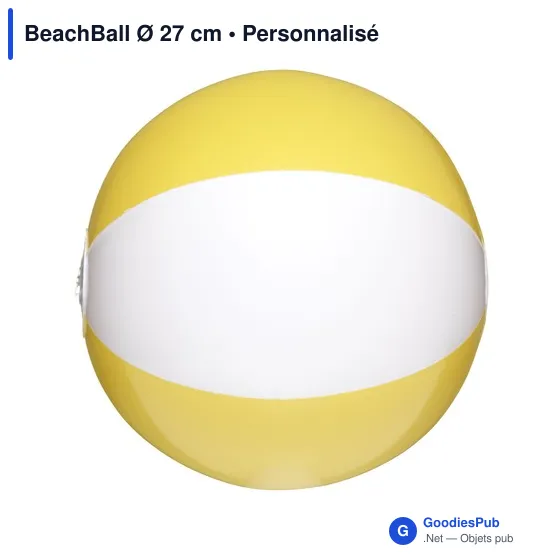 Ballon de plage personnalisable avec logo - BeachBall Ø 27 cm - Image 7
