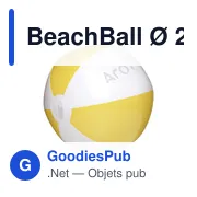 Ballon de plage personnalisable avec logo - BeachBall Ø 27 cm - Miniature 8