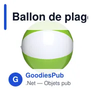 Ballon de plage personnalisable avec logo - BeachBall Ø 27 cm - Miniature 9