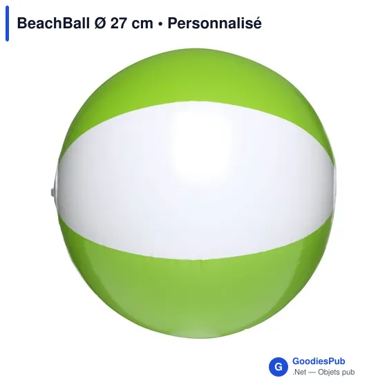 Ballon de plage personnalisable avec logo - BeachBall Ø 27 cm - Image 9