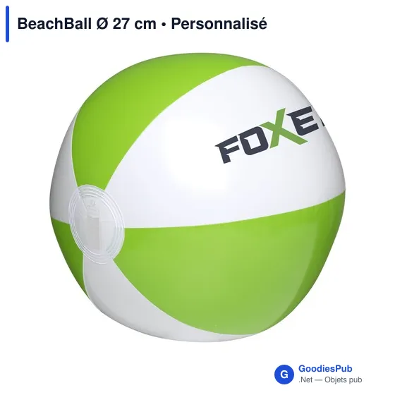 Ballon de plage personnalisable avec logo - BeachBall Ø 27 cm - Image 10