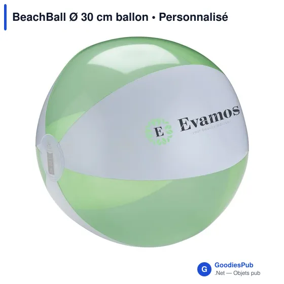 Ballon de plage personnalisable BeachBall Ø 30 cm avec logo - Image 2