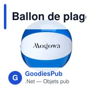 Ballon de plage personnalisable BeachBall Ø 30 cm avec logo - Miniature 12