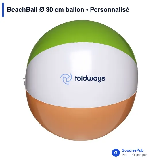 Ballon de plage personnalisable BeachBall Ø 30 cm avec logo - Image 3