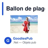 Ballon de plage personnalisable BeachBall Ø 30 cm avec logo - Miniature 5