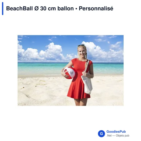 Ballon de plage personnalisable BeachBall Ø 30 cm avec logo - Image 5