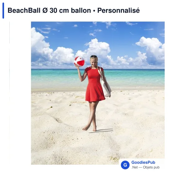 Ballon de plage personnalisable BeachBall Ø 30 cm avec logo - Image 6