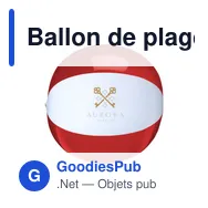Ballon de plage personnalisable BeachBall Ø 30 cm avec logo - Miniature 7
