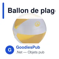 Ballon de plage personnalisable BeachBall Ø 30 cm avec logo - Miniature 10