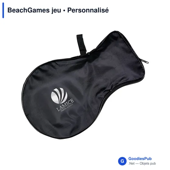 Raquettes de plage personnalisables BeachGames avec logo - Image 1