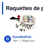 Raquettes de plage personnalisables BeachGames avec logo - Miniature 2