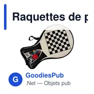 Raquettes de plage personnalisables BeachGames avec logo - Miniature 4