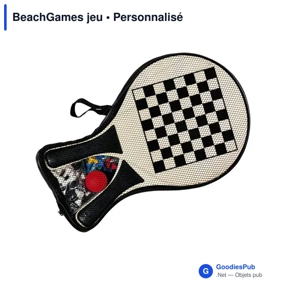 Raquettes de plage personnalisables BeachGames avec logo - Image 4