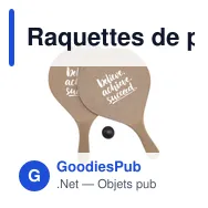 Raquettes de plage personnalisables BeachSmash avec logo - Miniature 1