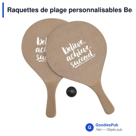 Raquettes de plage personnalisables BeachSmash avec logo