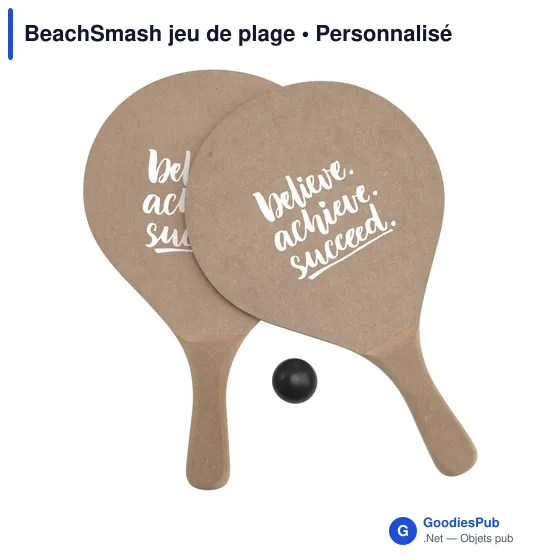 Raquettes de plage personnalisables BeachSmash avec logo - Image 1