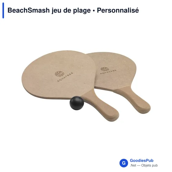Raquettes de plage personnalisables BeachSmash avec logo - Image 2