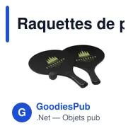 Raquettes de plage personnalisables BeachTennis avec logo - Miniature 1