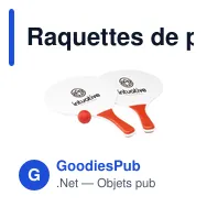 Raquettes de plage personnalisables BeachTennis avec logo - Miniature 9