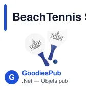 Raquettes de plage personnalisables BeachTennis Small Size avec logo - Miniature 2