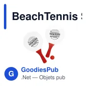 Raquettes de plage personnalisables BeachTennis Small Size avec logo - Miniature 4