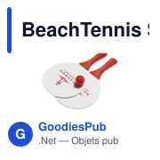 Raquettes de plage personnalisables BeachTennis Small Size avec logo - Miniature 5
