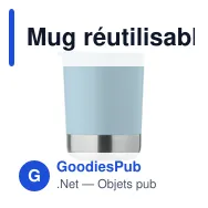 Mug réutilisable personnalisable BEAKER avec logo - 300ml - Miniature 11