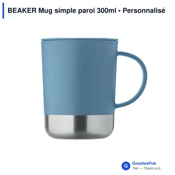 Mug réutilisable personnalisable BEAKER avec logo - 300ml - Image 3