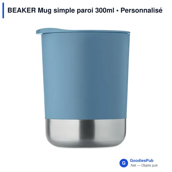 Mug réutilisable personnalisable BEAKER avec logo - 300ml - Image 4