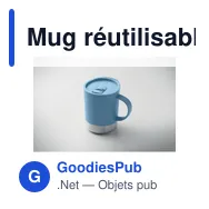 Mug réutilisable personnalisable BEAKER avec logo - 300ml - Miniature 6