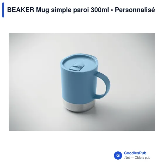 Mug réutilisable personnalisable BEAKER avec logo - 300ml - Image 6