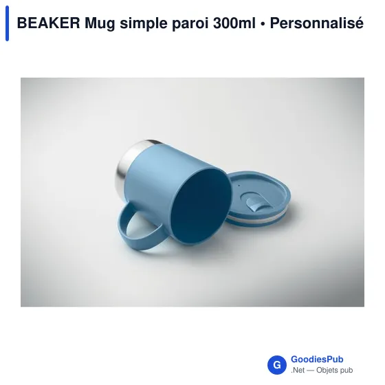 Mug réutilisable personnalisable BEAKER avec logo - 300ml - Image 7