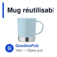 Mug réutilisable personnalisable BEAKER avec logo - 300ml - Miniature 8